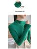 New Women's Slim Fit Cashmere Knit Half-High Neck Sweater for Autumn and Winter