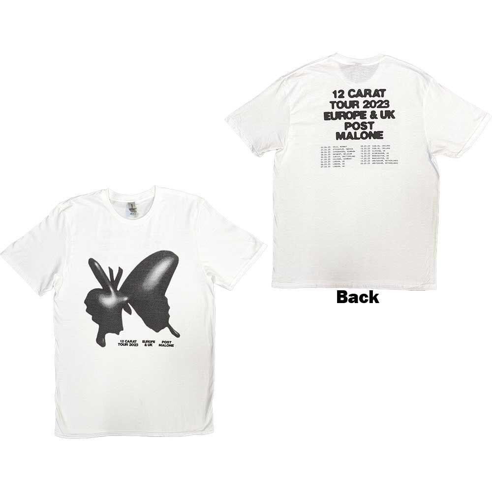 Post Malone -Inflatable Butterfly-2023 Tour - White t-shirt XXXXL