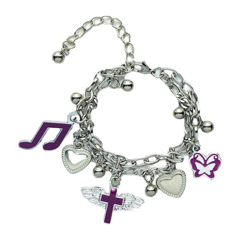 Vintage Shiny Star Pentagram Titanium Steel Bracelet for Women Sweet Aesthetic Y2k Charm Bracelet Harajuku Fashion Jewelry