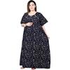Floral Printed Women's Night Gown Indian Nightwear Sleepwear Cotton Nighty