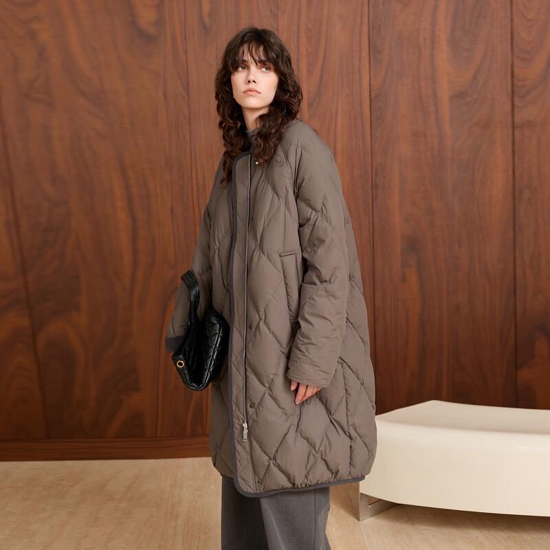 

Sancai Women s 2025 Winter 90% Duck Down Diamond Puffer Jacket M