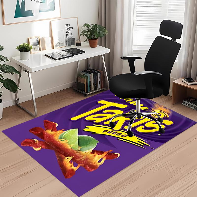 Tappeto Stampato Takis Fuego con Nome Personalizzato, per Sedia da Ufficio Soggiorno Camera da Letto Cucina Decorazioni Regali.