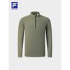 Men's Half-Zip Knitted Long Sleeve Top