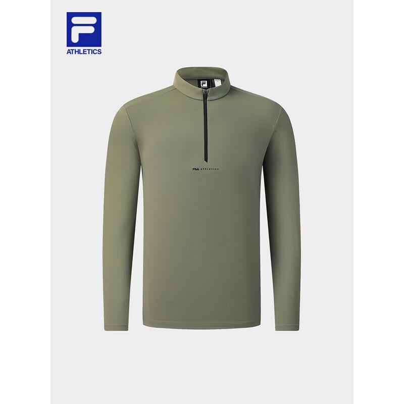 FILA Men's Half-Zip Knitted Long Sleeve Top