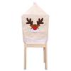 Merry Christmas Decor Cartoon Cute Elk Chair Cover Navidad Christmas Home Decoration Chair Cover Household Dustproof Chair Cover