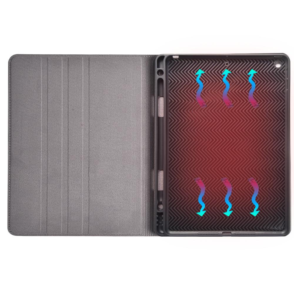 Apple iPad 10.2 Mini45 Echtes Lederhülle mit Stifthalter für Air3 Pro 10.5