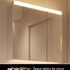 Bathroom LED Sensor Vanity Mirror Cabinet with Fog-Proof, Waterproof, and No-Punch Installation