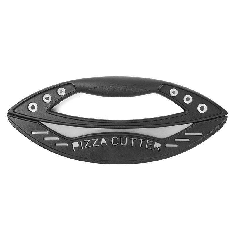 12'' Nerezový kráječ na pizzu Půlkruhový Velký Multifunkční Nůž na krájení pizzy s krytem čepele Kuchyňský pekařský nástroj