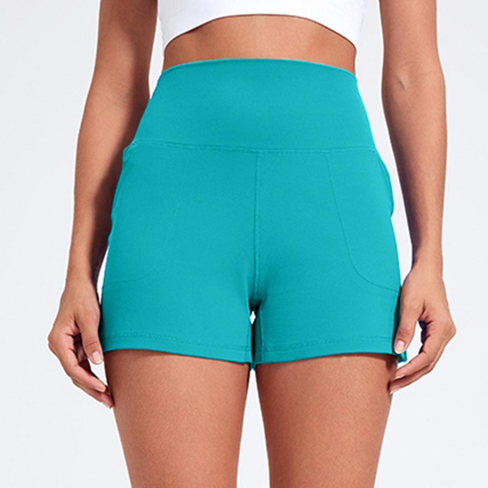 Women's High Waist Bare Feel Yoga & Running Shorts