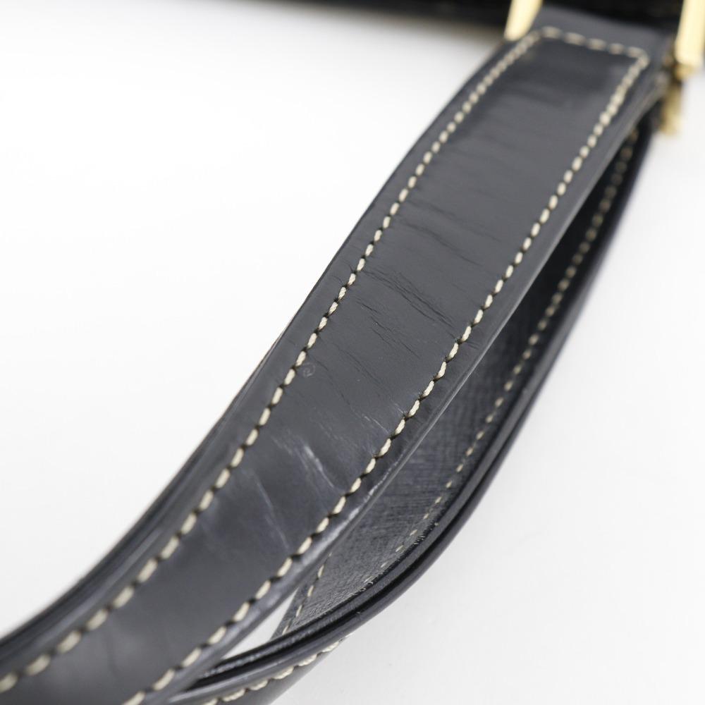 BURBERRY With Logo Handbag shadow horse Tote Bag black Calfskin Women Used