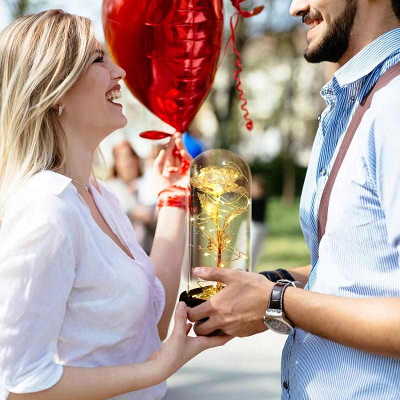 DIY Transparent Plastic Bell Jar Dome Ball Screw-On Lid Preserved Flower Display Ideal Valentine's Day  Holiday Craft Decoration