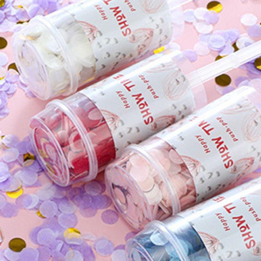 1 Peça Chá de Panela Aniversário de Aniversário Para Casamento Lançador de Confetes Decoração de Festa Suprimentos Tubo de Fogos de Artifício