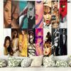 Rihanna Savage Wall Tapestry Aesthetic Wall Hanging Printed Fabric Blanket Decorative Tapestries for Bedroom Living Room Home Decor
