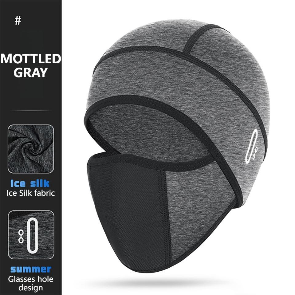 1 Stück Herren Damen Sommer Radsport Totenkopfmütze Dünn Eis Seide Schnell Trocknend Atmungsaktiv Fahrradhelm-Inlay UV-Schutz Outdoor Sport