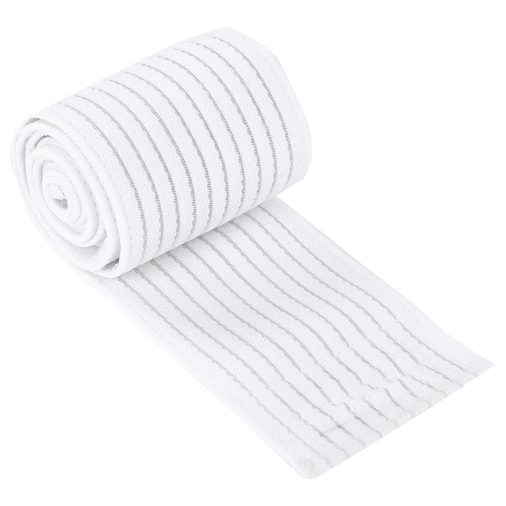 Sports Elastic Band Lifting Compression Leg Support Knee Strap Band Brace White