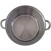 STAINLESS STEEL POT 28 cm GASTRO POT 12.5 L WITH METAL LID