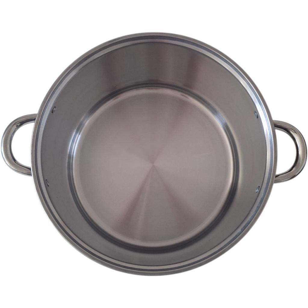 STAINLESS STEEL POT 28 cm GASTRO POT 12.5 L WITH METAL LID