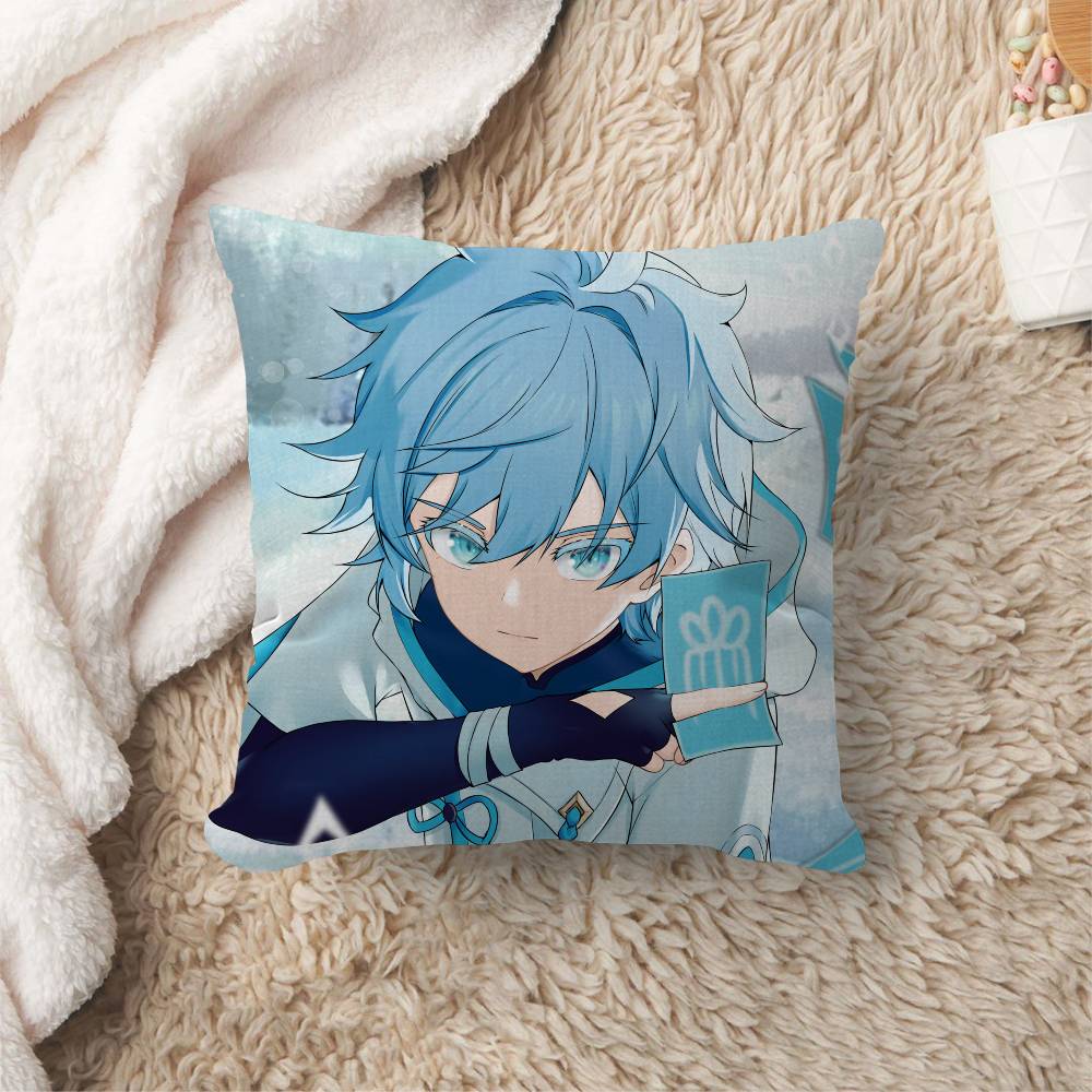 Chongyun Genshin Impact Cushion Cover Inches Farmhouse Decor Home Throw Pillow Covers for Couch Decorations