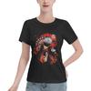 Nfdensen Outdoor Top Women's Anime Gojo Satoru T-Shirt Round-Neck Tee