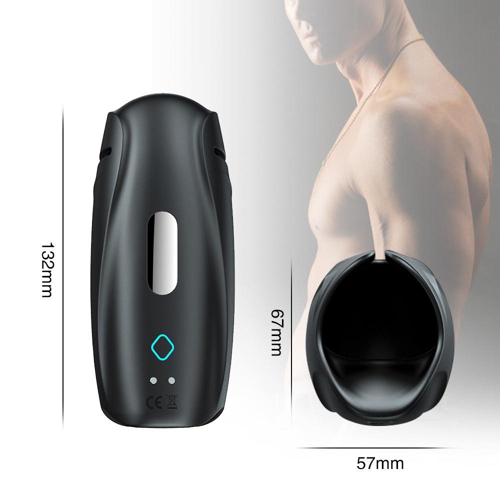 Mužská masturbace Cvičení penisu Masáž Stimulace penisu Sexuální hračky pro muže Vibrátor USB nabíjecí silikonový masturbátor Dospělý orgasmus
