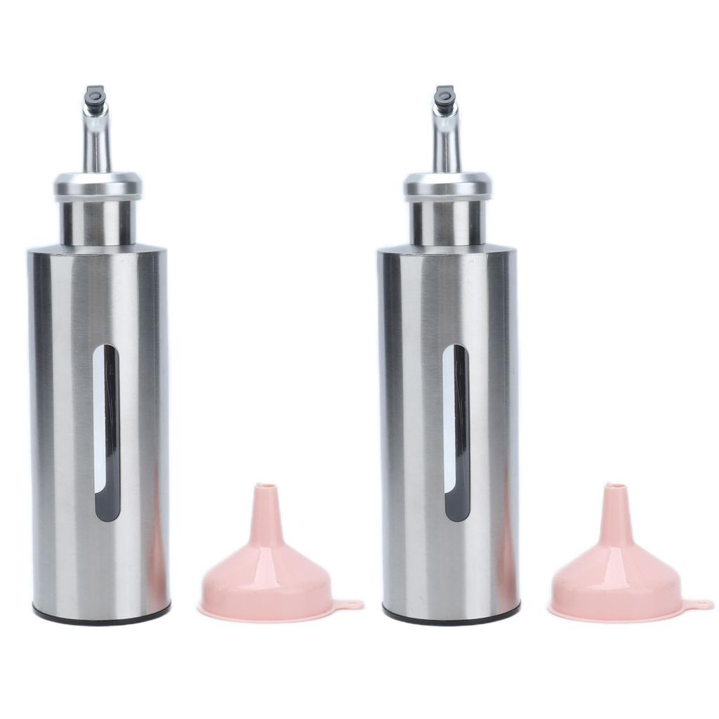Oil Dispenser Bottle Stainless Steel Easy Refill and Cleaning Modern Olive Oil Dispenser for