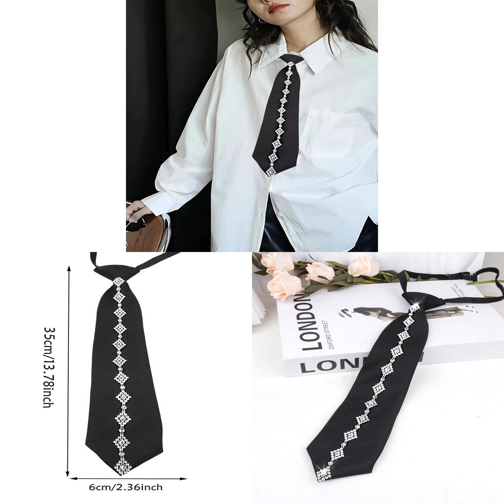 Womens Geometric Polyester Tie With Arrow Shape For Casual Office Wear