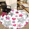 1pc Star Confetti Chair Carpet for Office, Non slip, Soft and Durable Office Rug for Interior Decoration