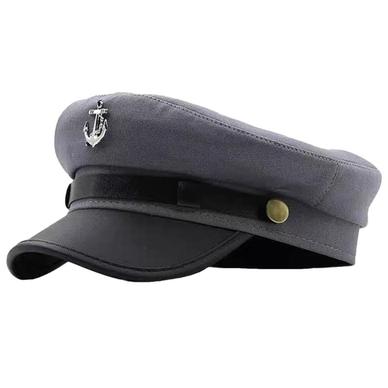 Wollbarett Unisex Warme Matrosenmütze Herren- und Damenhut Freizeitmütze für Männer und Frauen