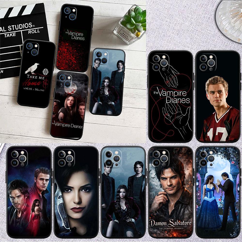 LO91 the Vampire Diaries Soft Shell Phone Case for iPhone SE X XS XR 11 16E 17 Pro Max Air 8 7 6 6s Plus