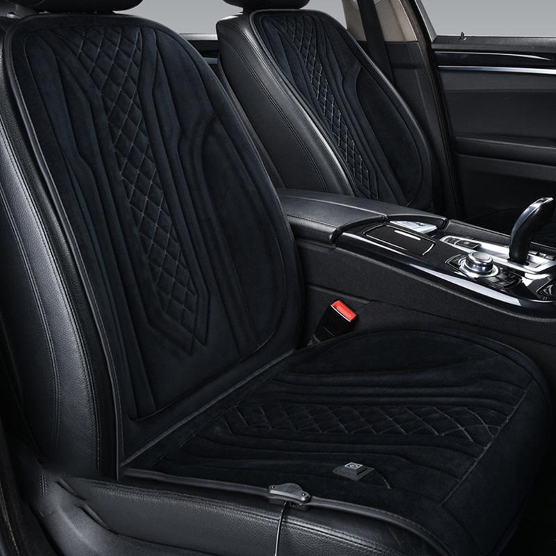 1Pcs Graphene Heated Car Seat Cushion 12v/24v Winter Heating Pad Car Universal Warmth Insulation Electric Heating Seat