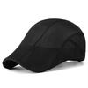 Men Women Mesh Breathable Newsboy Caps Summer Forward Cap Fashion Vintage Painter Hat Solid Color Artist Painter Hats Sun Hat