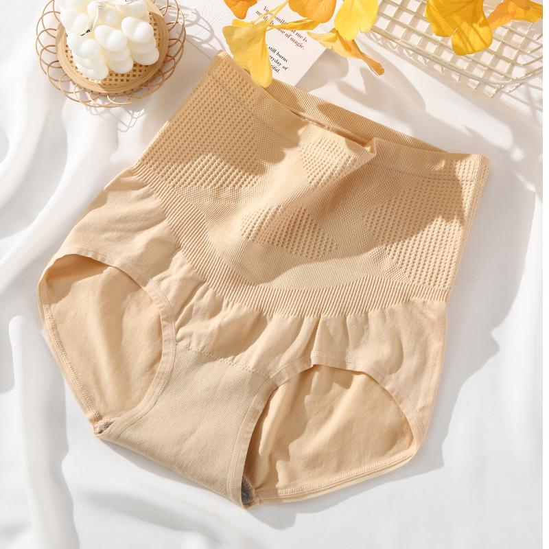 Female Spring and Autumn Sexy Thread Protection Palace Abdominal Girdle Waist Shaping High Waist Triangle Briefs