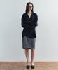 SIYAZU Sitp5306 Soft Open Collar Wrap Shirt_Black