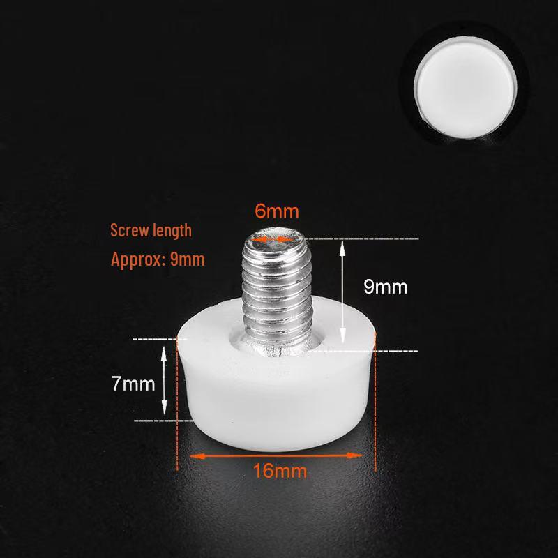 Adjustable Furniture Heightening Foot Pad (M6/M8/M10) – Screw Base for Shelves