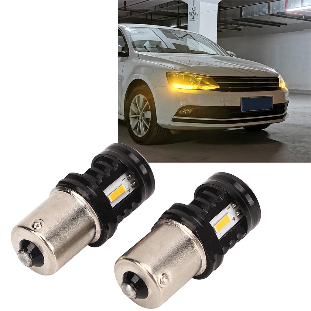 2Pcs LED Bulb 120W 1500LM BA15S 1156 Sup  Bright 12‑24V   Signal Rev se Lamp Bulb for Car SUV Truck RV
