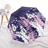 1pc Floral Patterns Automatic Open/close Folding Compact Umbrella, 8-Rib Sturdy Canopy, Lightweight Portable, Everyday Use, Gift, Outdoor Umbrella, Tr