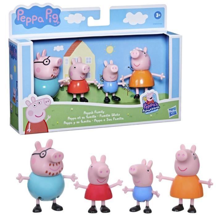 Figurines Peppa Pig - Pack De 4 - Peppa, Maman Pig, Papa Pig Et George - A Partir De 3 Ans