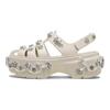 SIMONE ROCHA x Snow House Wygodne i Wszechstronne Sandały Rzymskie Unisex Cementowy Szary