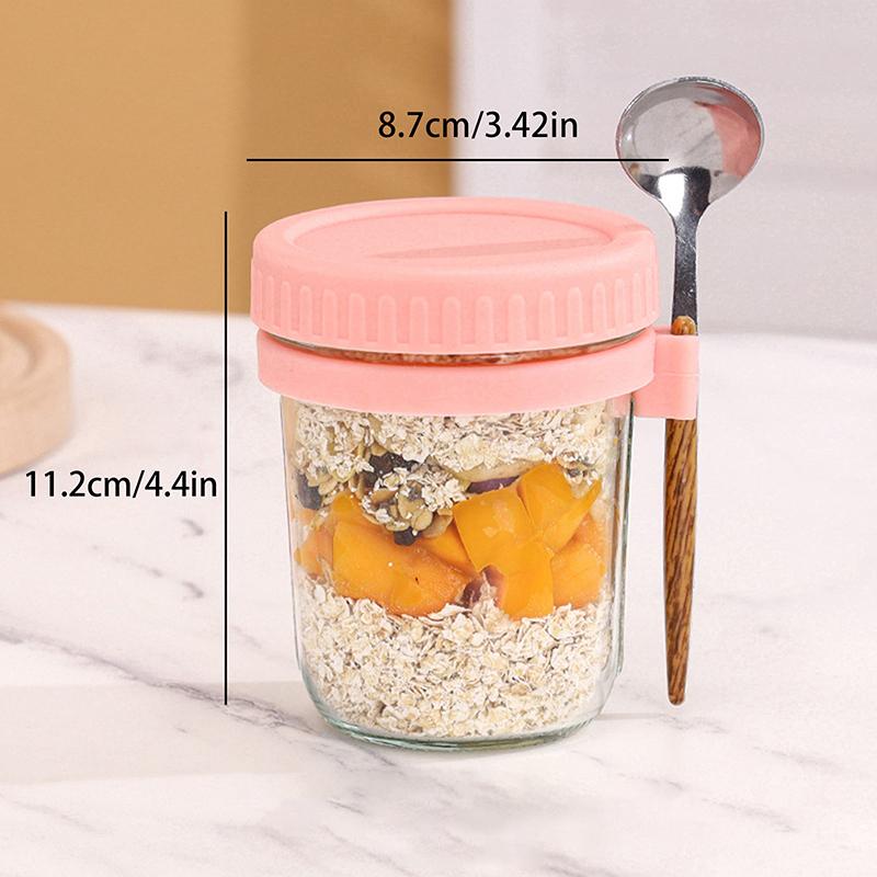 Портативная чашка для завтрака, овсянки, хлопьев, орехов, йогурта, салата, чашка с крышкой, ложка, многофункциональный термостойкий стакан для сока, молока