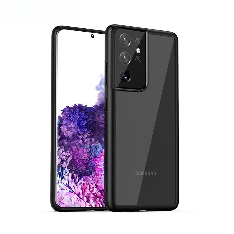 

Подходит для чехла для мобильного телефона Samsung S21, чехол-молния Sam S21plus, защитный чехол, прозрачный чехол S21ultra, мягкий чехол S21 чёрный