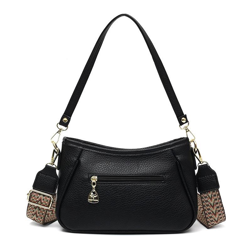 Nuova borsa quadrata piccola, elegante e semplice, grande capacità, borsa a tracolla di temperamento, texture in pelle morbida, borsa a tracolla per uscire e per il lavoro