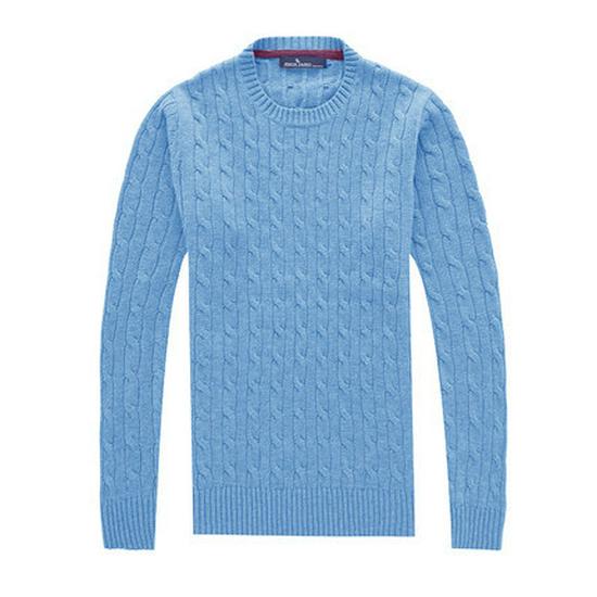 Pánský svetr Menjie Slim Fit s copánkovým vzorem, kulatým výstřihem, jednobarevný, s dlouhým rukávem, jarní/podzimní styl.