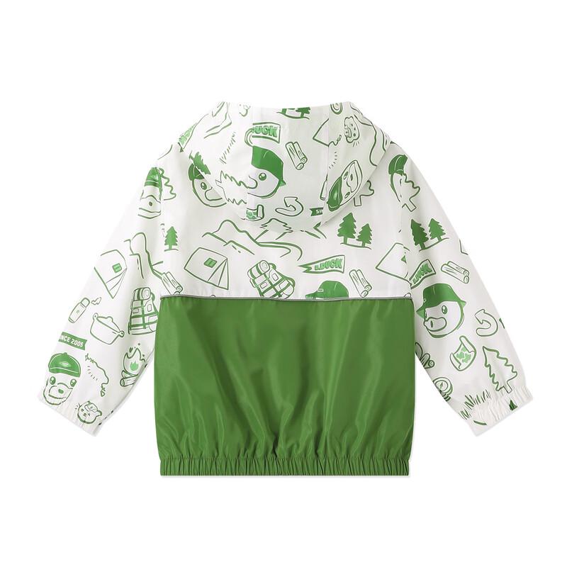 B.Duck Boys' Hooded Cartoon Windbreaker Jacket