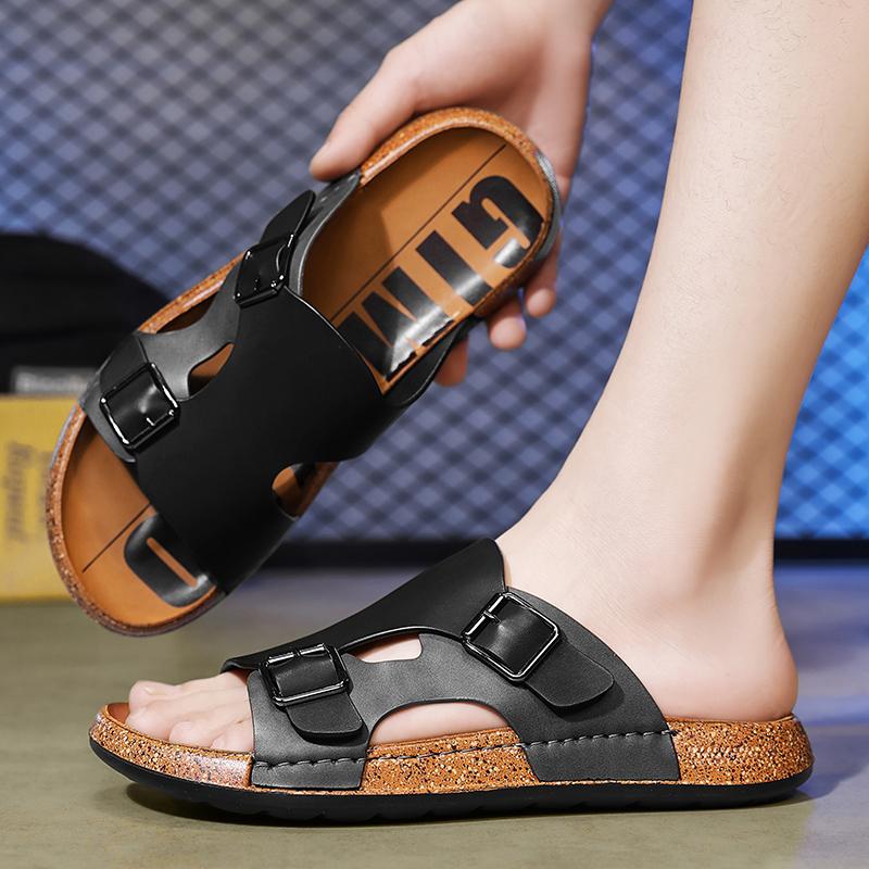 Fashion Trendy men's summer slippers Minimalist comfortable and breathable style Outdoor fashion street walking Luxury hot selling shoes