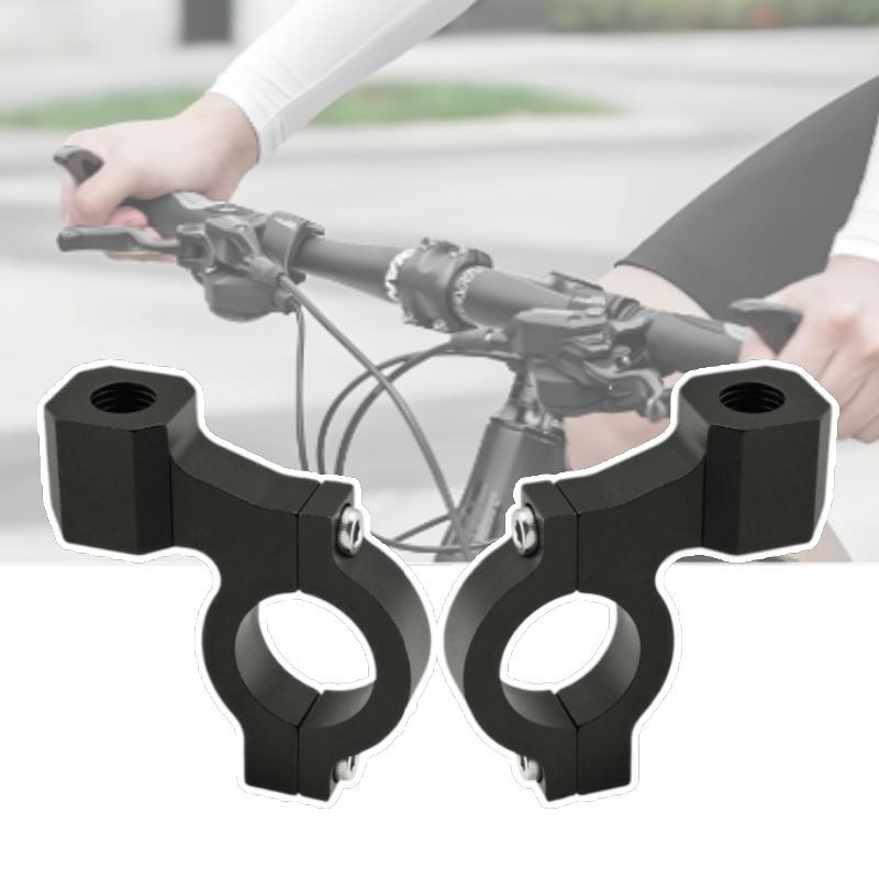 2pcs Motorcycle Bike Rear View Mirror Bracket Mount Holder Clamp Black 10mm Handlebar Mirror Clamp Bracket Bike Accessories