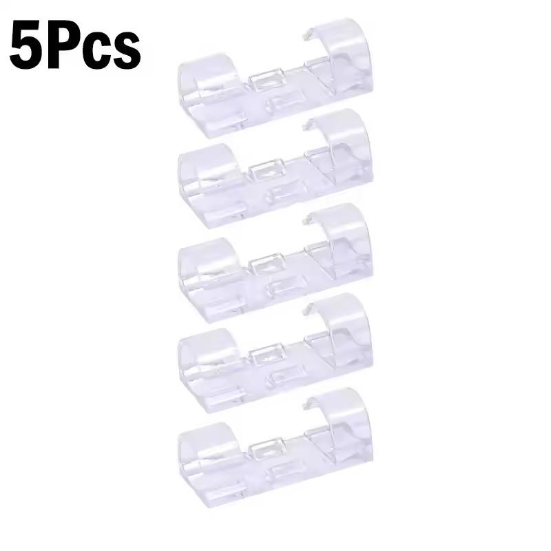Cable Organizer Clips Wire Holder Self Adhesive Desktop Cord Management for PC Mouse USB Power Cord Fixer Wall Car Home Office