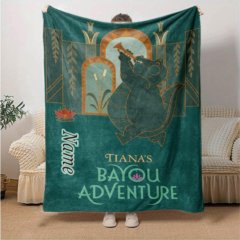 Custom 1pc Mermaid Fantasy Adventure Blanket, Soft And Comfortable Blanket, Casual Warm, Camping Travel Blanket, Birthday Gift Q910195