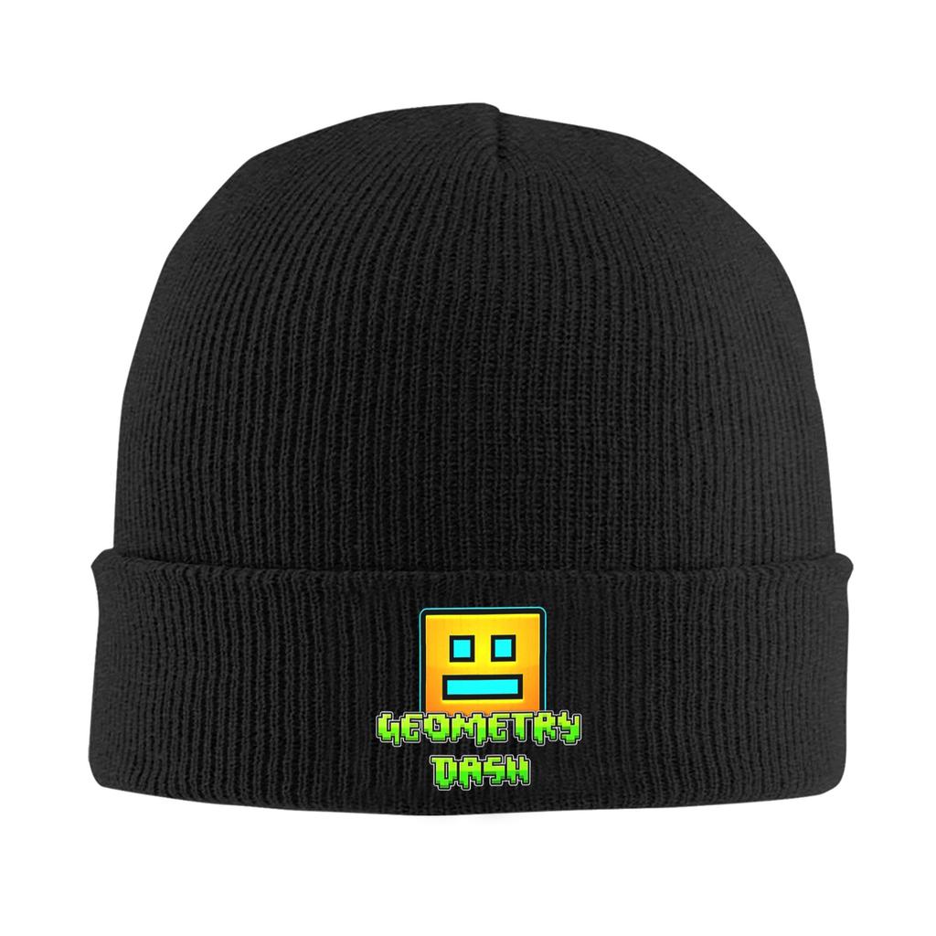 Video Game Geometry Dash Winter Skullies Beanies Hat Warm Autumn Knitted Hats Bonnet Caps for Women Men