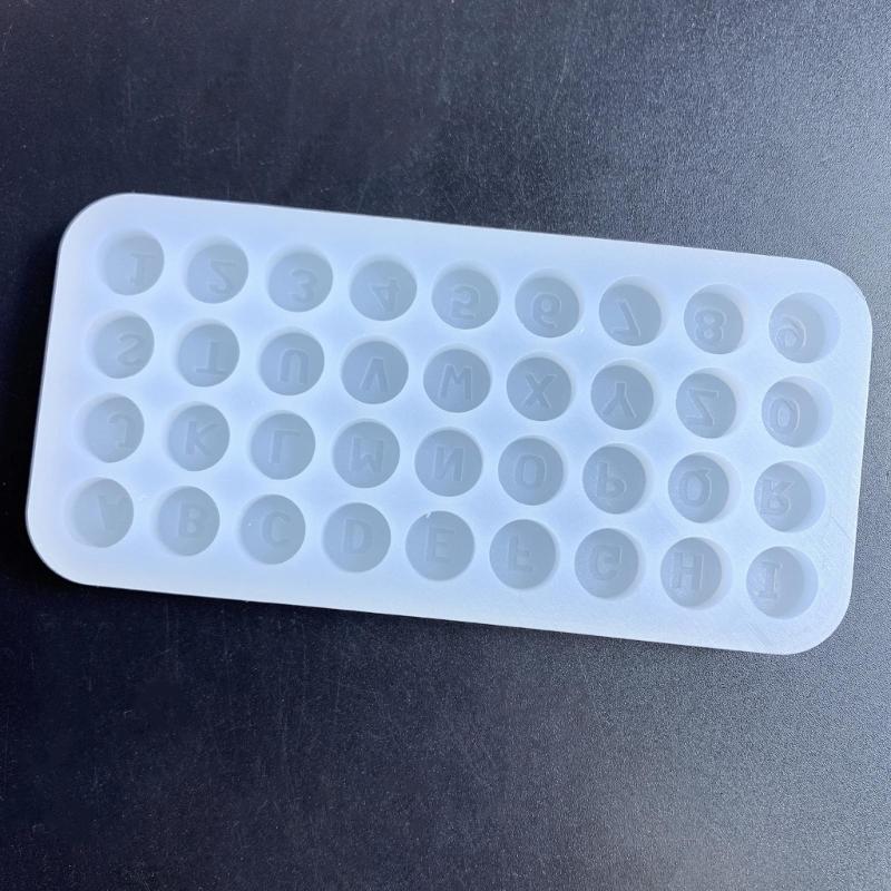 DIY Filler Letter Number Quicksand Silicone Epoxy Mold DIY Keychain Pendant Jewelry Crafting Mould for Valentines Gift