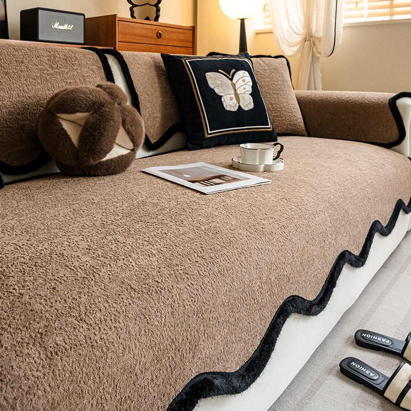 Special-shaped Irregular Sofa Cushion Universal In All Seasons 2025 New Thickened Non-slip Straight-breasted Leather